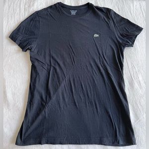 Lacoste Black Cotton T-Shirt